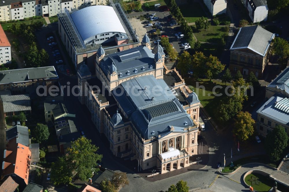 Schwerin from the bird's eye view: The Mecklenburg State Theatre Schwerin in Mecklenburg-Western Pomerania