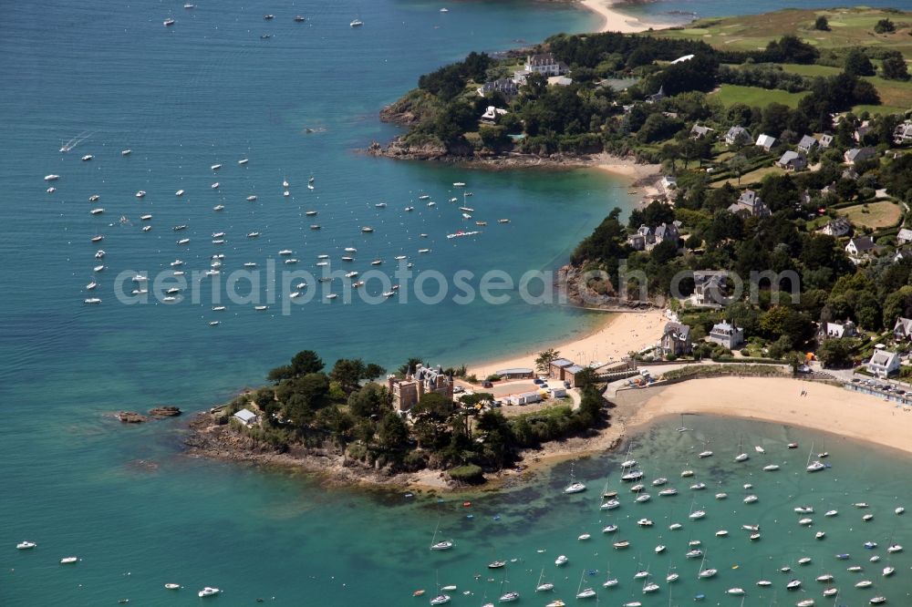 Saint-Briac-sur-Mer from above - Townscape on the seacoast at in Saint-Briac-sur-Mer in Brittany, France