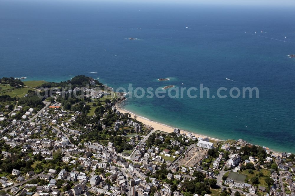 Dinard from above - Townscape on the seacoast of Dinard in Brittany, France