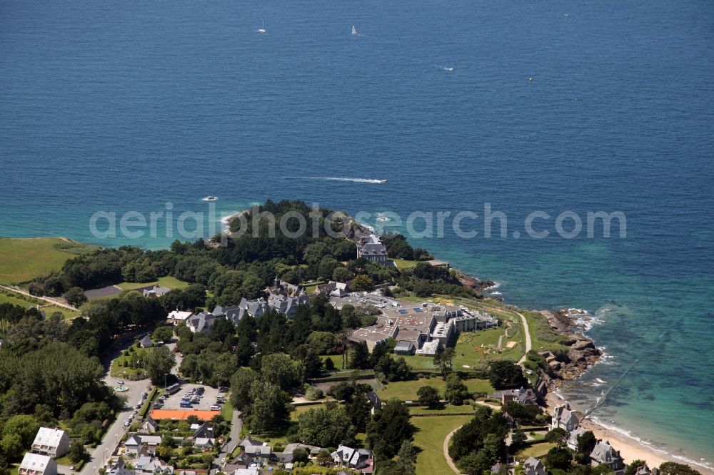 Aerial image Dinard - Townscape on the seacoast of Dinard in Brittany, France