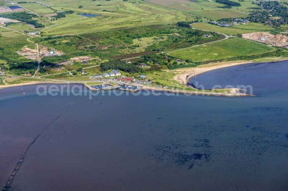 Aerial image Sylt-Ost - Townscape on the seacoast of North Sea in Keitum-Munkmarsch in the state Schleswig-Holstein