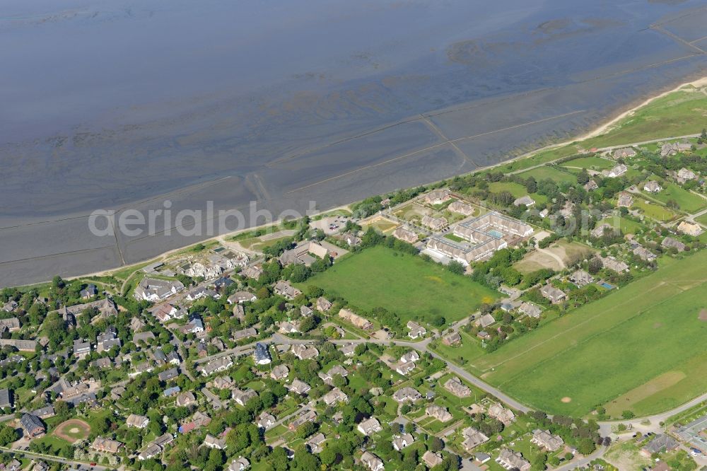 Aerial image Keitum - Townscape on the seacoast of North Sea in Keitum in the state Schleswig-Holstein