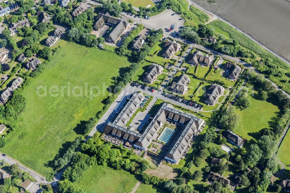 Aerial photograph Sylt-Ost - Townscape on the seacoast of North Sea in Keitum in the state Schleswig-Holstein