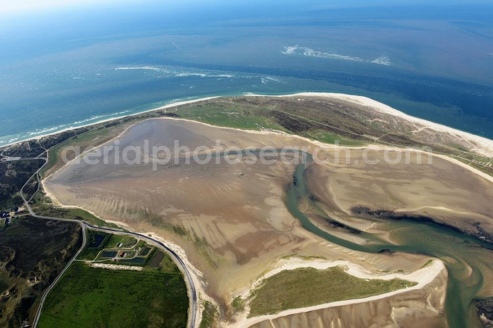 Aerial photograph List - Townscape on the seacoast of North Sea in List in the state Schleswig-Holstein