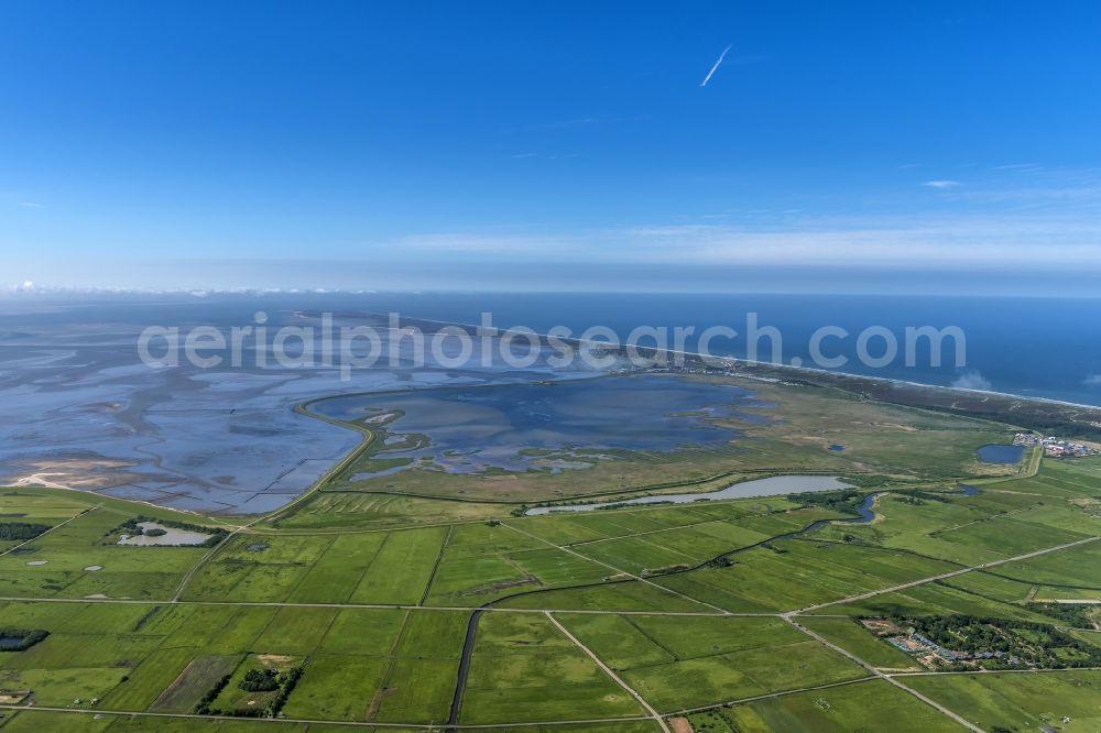 Aerial photograph Sylt - Townscape on the seacoast of North Sea in Rantum (Sylt) in the state Schleswig-Holstein