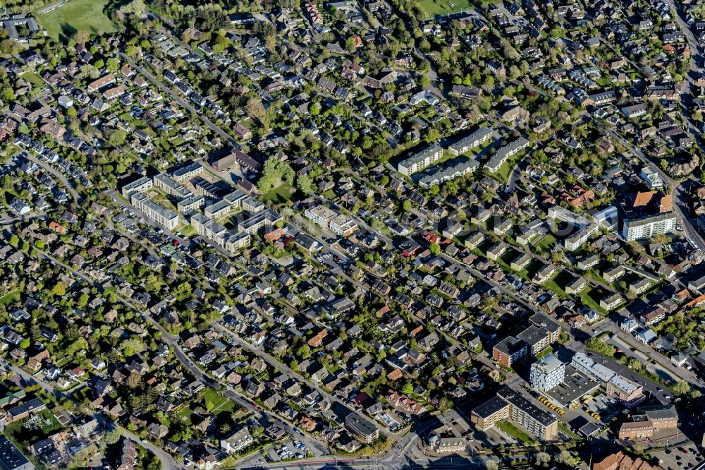 Aerial photograph Sylt - Townscape on the seacoast of North Sea island sylt in Westerland in the state Schleswig-Holstein, Germany