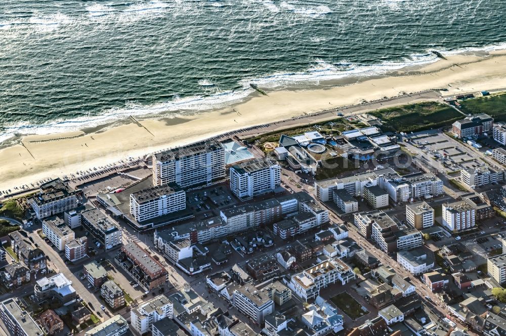 Aerial photograph Sylt - Townscape on the seacoast of North Sea island sylt in Westerland in the state Schleswig-Holstein, Germany