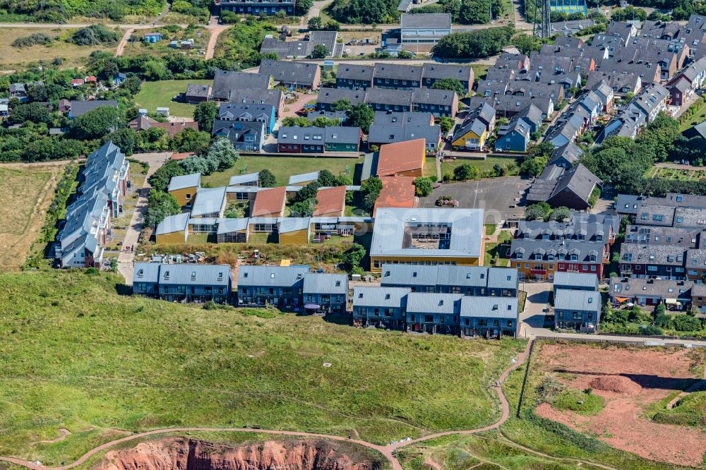 Aerial image Helgoland - Townscape on the seacoast Oberland in Helgoland in the state Schleswig-Holstein, Germany