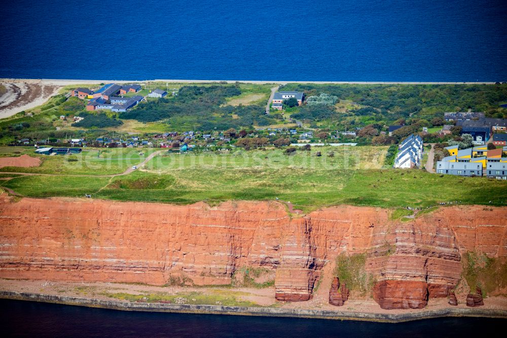 Aerial image Helgoland - Townscape on the seacoast Oberland in Helgoland in the state Schleswig-Holstein, Germany