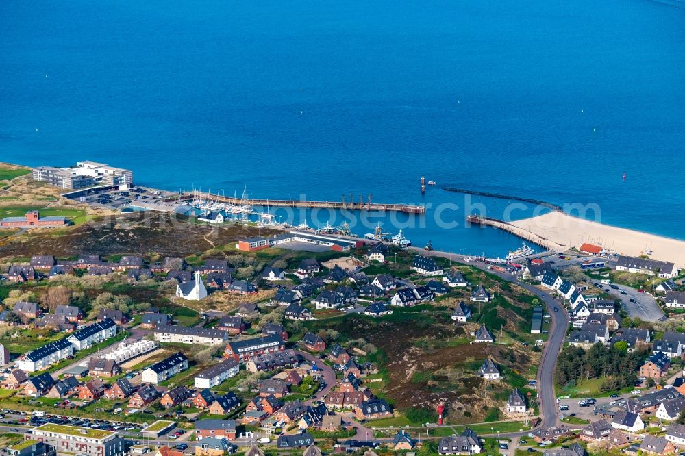 Aerial image Hörnum (Sylt) - Townscape on the seacoast in Hoernum (Sylt) on Island Sylt in the state Schleswig-Holstein, Germany