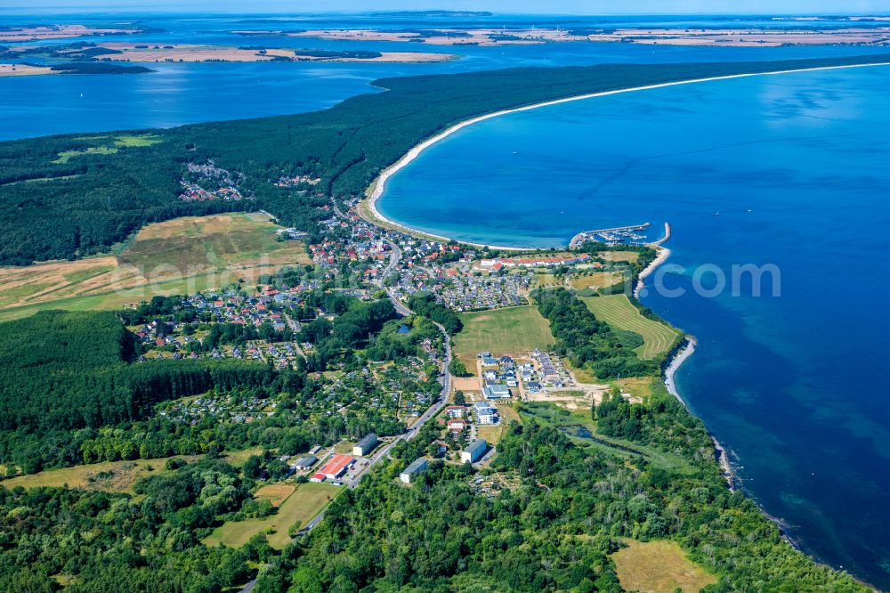 Aerial photograph Glowe - Townscape on the seacoast of the baltic sea at Ruegen in Glowe in the state Mecklenburg - Western Pomerania