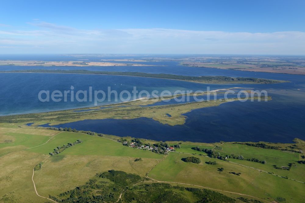 Insel Hiddensee from above - Seaside the Baltic Sea in Insel Hiddensee in the state Mecklenburg - Western Pomerania