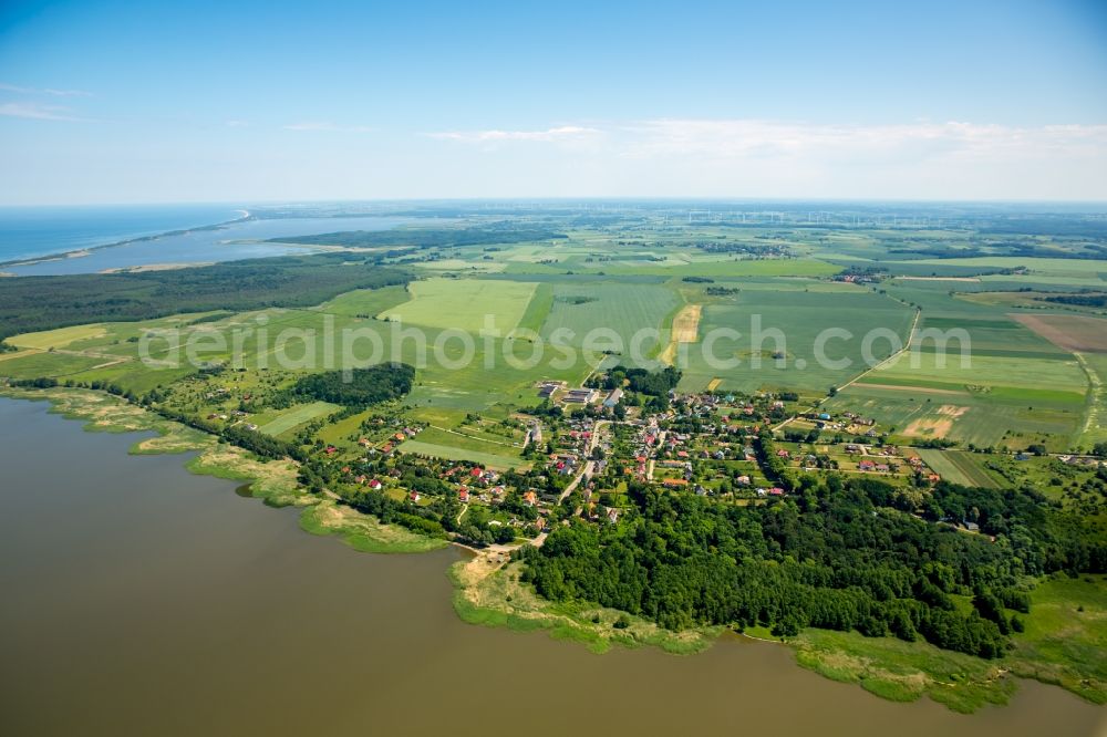 Koszalin from the bird's eye view: Townscape on the seacoast of Baltic Sea in Koszalin in West Pomerania, Poland