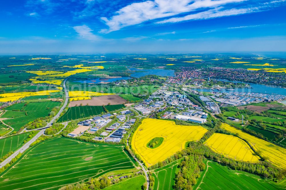 Aerial photograph Neustadt in Holstein - Townscape on the seacoast of Baltic Sea in Neustadt in Holstein in the state Schleswig-Holstein