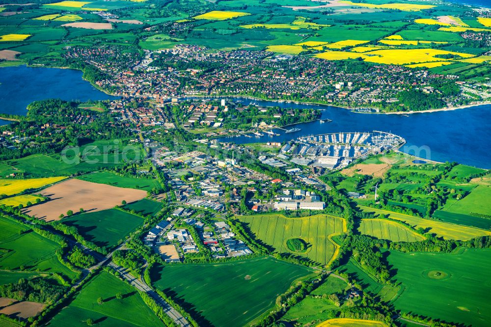 Aerial photograph Neustadt in Holstein - Townscape on the seacoast of Baltic Sea in Neustadt in Holstein in the state Schleswig-Holstein