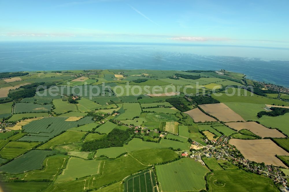 Stohl from the bird's eye view: Townscape on the seacoast of Baltic Sea in Stohl in the state Schleswig-Holstein