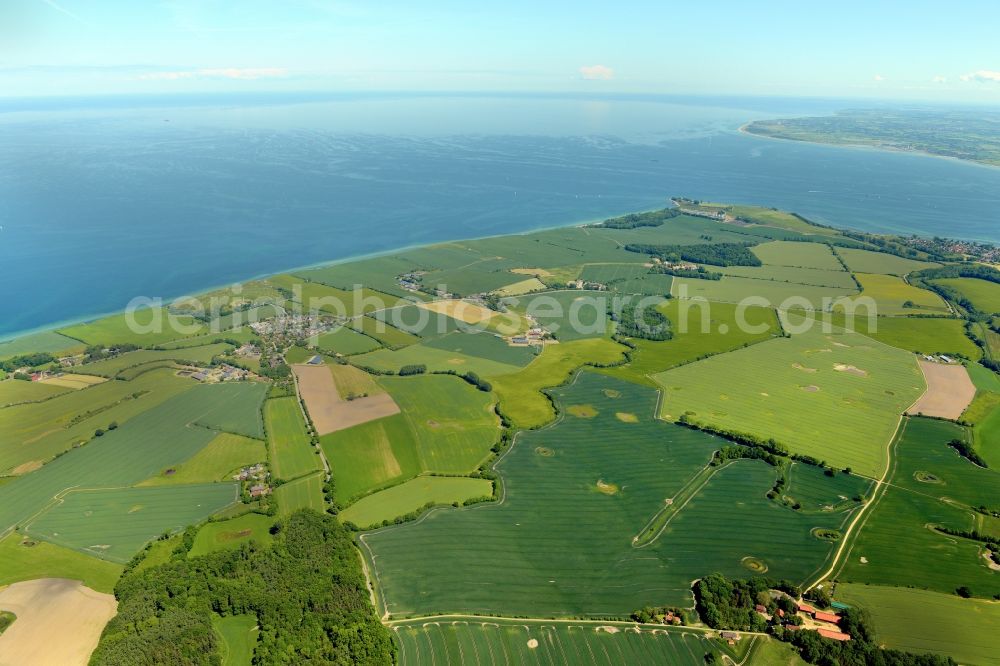 Aerial image Stohl - Townscape on the seacoast of Baltic Sea in Stohl in the state Schleswig-Holstein