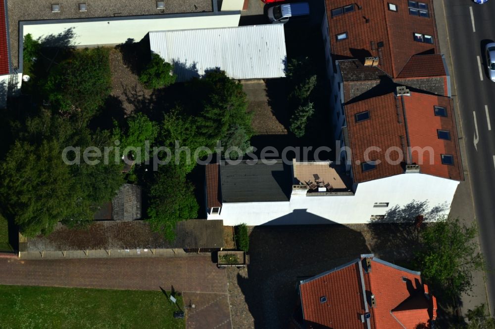 Bernau from the bird's eye view: View to an dwelling house in the inner city of Bernau in Brandenburg