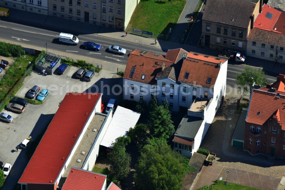 Aerial photograph Bernau - View to an dwelling house in the inner city of Bernau in Brandenburg