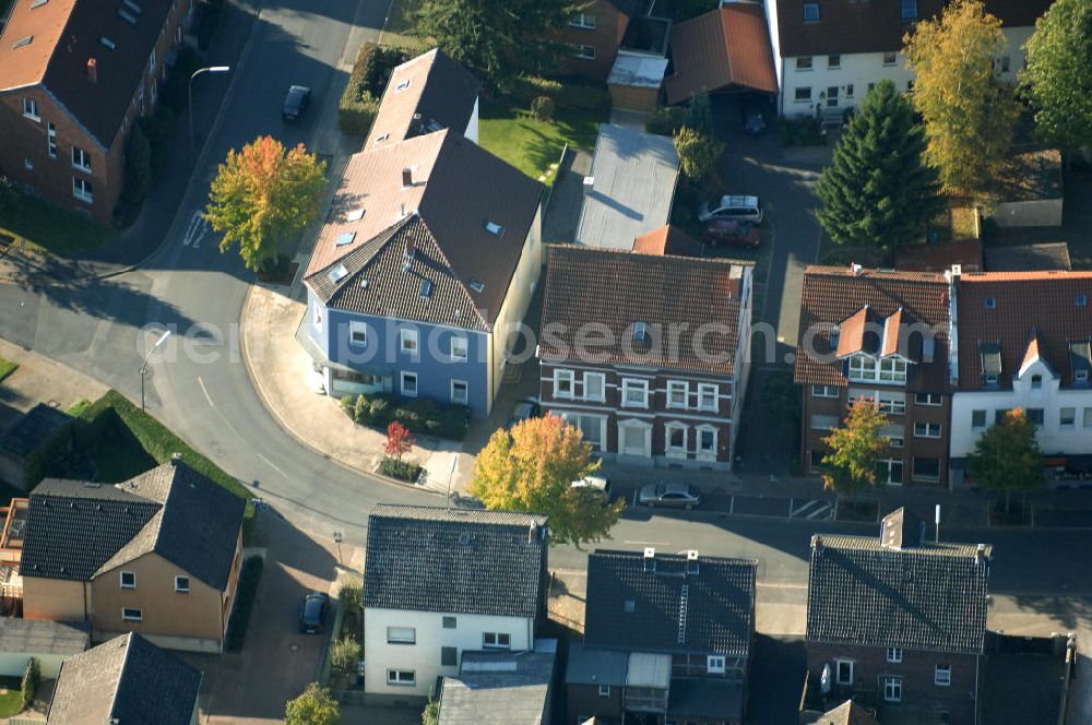 Kamen from the bird's eye view: Mehrfamilien-Wohnhäuser an der Mittelstrasse 2a und 4 in 59174 Kamen - ein Projekt der Unternehmensgruppe Markus Gerold.