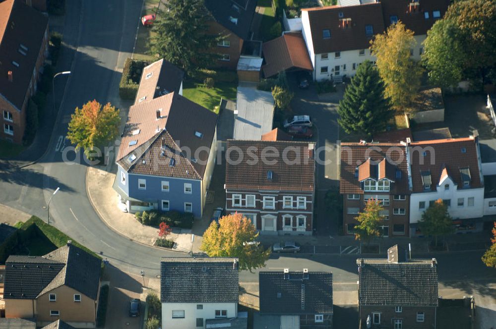 Aerial image Kamen - Mehrfamilien-Wohnhäuser an der Mittelstrasse 2a und 4 in 59174 Kamen - ein Projekt der Unternehmensgruppe Markus Gerold.