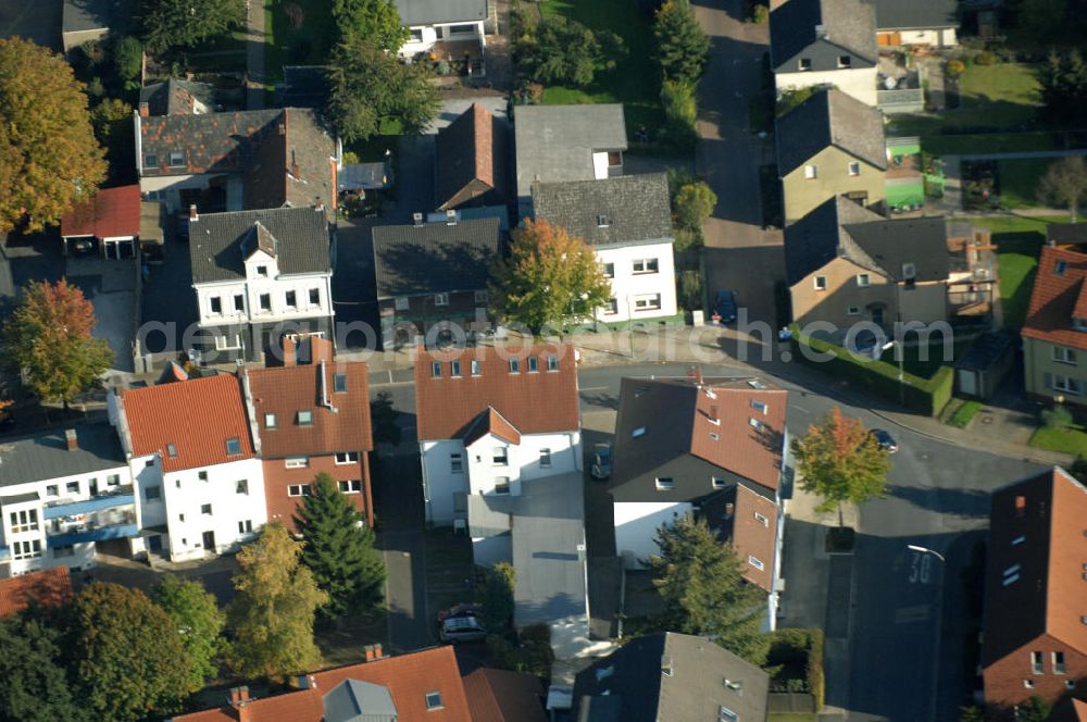 Aerial photograph Kamen - Mehrfamilien-Wohnhäuser an der Mittelstrasse 2a und 4 in 59174 Kamen - ein Projekt der Unternehmensgruppe Markus Gerold.