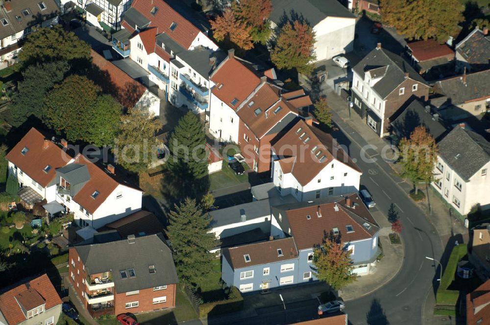 Kamen from the bird's eye view: Mehrfamilien-Wohnhäuser an der Mittelstrasse 2a und 4 in 59174 Kamen - ein Projekt der Unternehmensgruppe Markus Gerold.