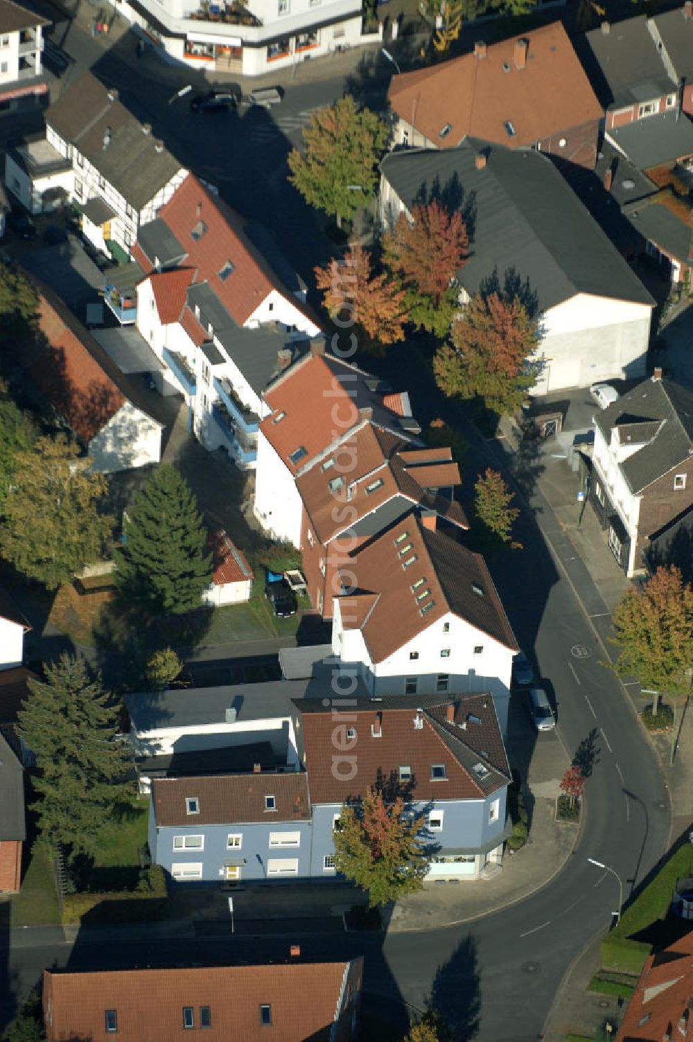 Aerial photograph Kamen - Mehrfamilien-Wohnhäuser an der Mittelstrasse 2a und 4 in 59174 Kamen - ein Projekt der Unternehmensgruppe Markus Gerold.