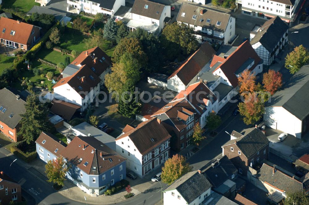 Kamen from above - Mehrfamilien-Wohnhäuser an der Mittelstrasse 2a und 4 in 59174 Kamen - ein Projekt der Unternehmensgruppe Markus Gerold.