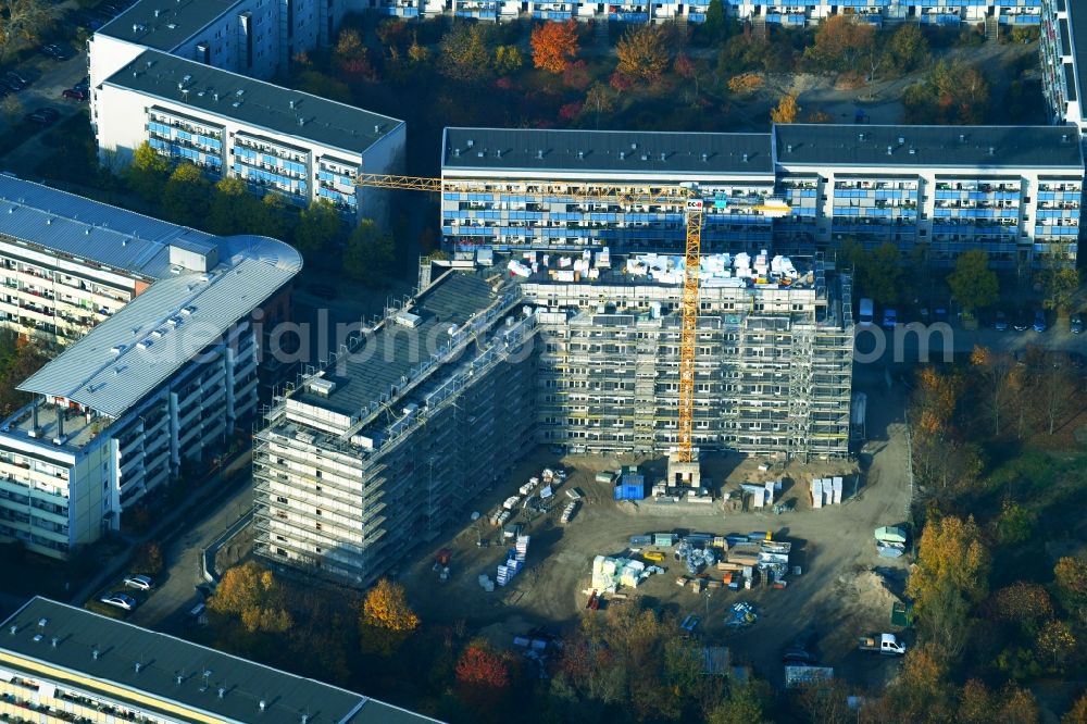 Aerial photograph Berlin - New multi-family residential complex Martin-Riesenburger-Strasse in the district Hellersdorf in Berlin, Germany