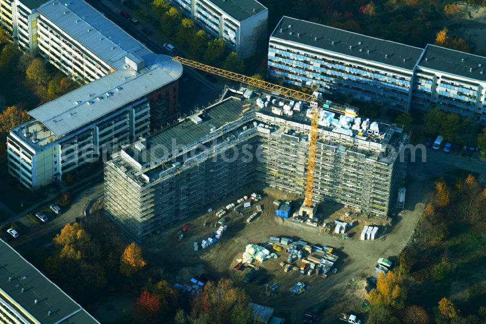 Berlin from above - New multi-family residential complex Martin-Riesenburger-Strasse in the district Hellersdorf in Berlin, Germany