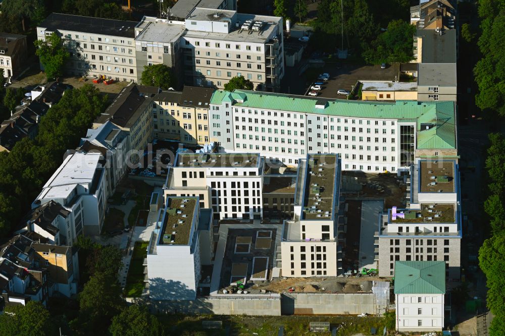 Bonn from the bird's eye view: Multi-family residential complex on Poppelsdorfer Allee - Prinz-Albert-Strasse - Heinrich-von-Kleist-Strasse - Bonner Talweg in the Suedstadt district of Bonn in the state of North Rhine-Westphalia, Germany