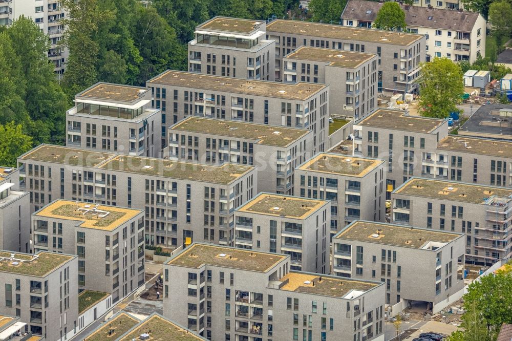 Aerial photograph Essen - New multi-family residential complex Parc Dunant on Henri-Dunant-Strasse in the district Ruettenscheid in Essen at Ruhrgebiet in the state North Rhine-Westphalia, Germany