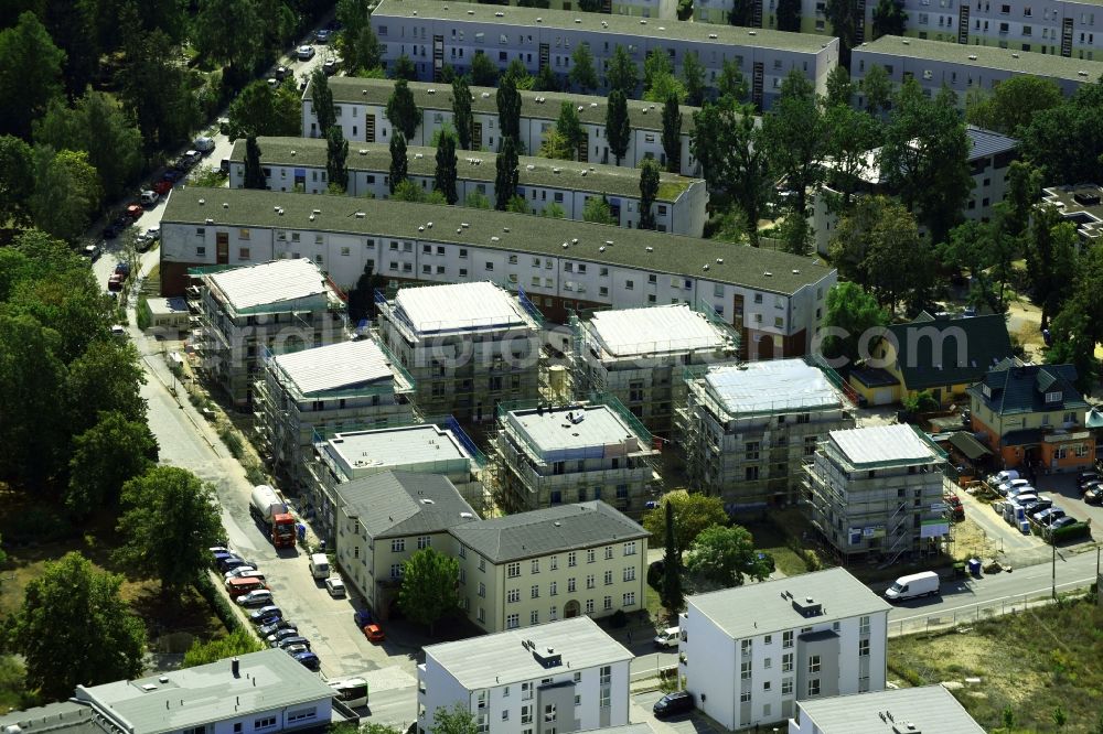 Aerial image Teltow - Multi-family residential complex Wohnanlage Striewitzweg in Teltow in the state Brandenburg, Germany