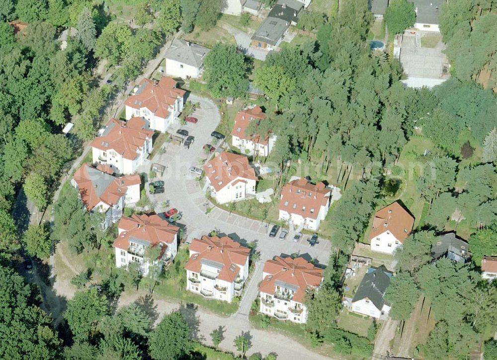 Schildow / Brandenburg from above - Mehrfamilienhaussiedlung im Bereich der Hauptstraße in Schildow / Brandenburg