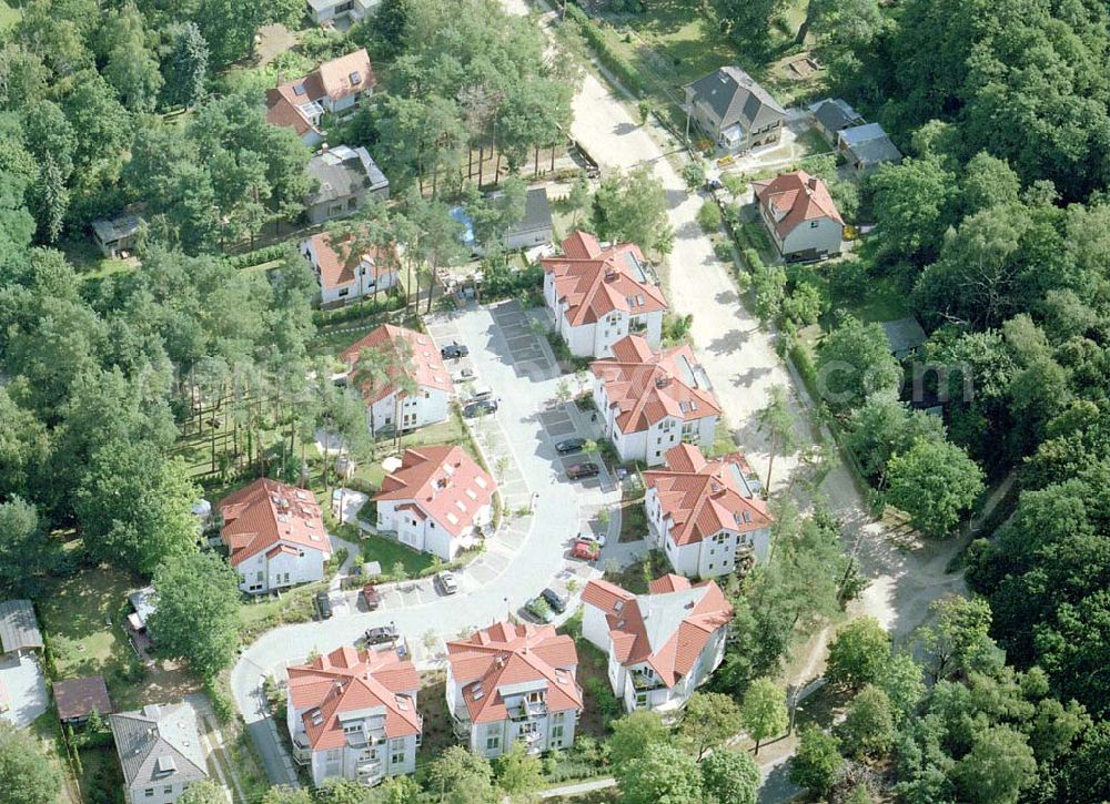 Schildow / Brandenburg from above - Mehrfamilienhaussiedlung im Bereich der Hauptstraße in Schildow / Brandenburg