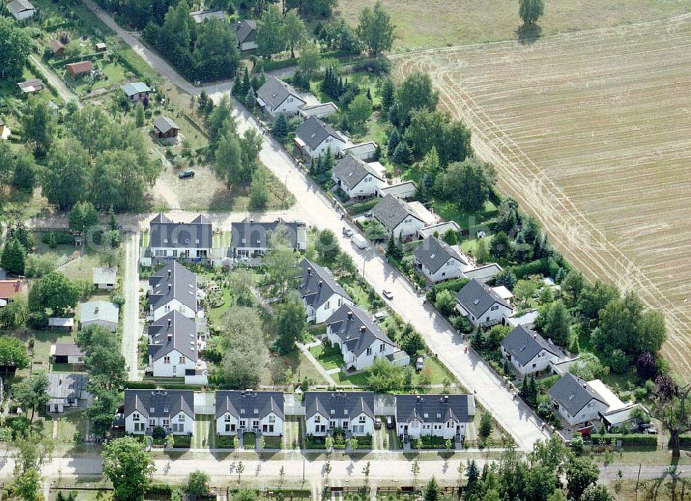 Schildow / Brandenburg from above - Mehrfamilienhaussiedlung im Bereich der Hauptstraße in Schildow / Brandenburg