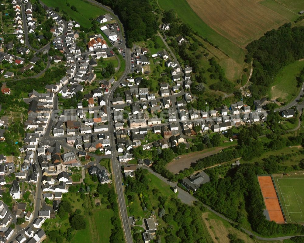 Münster from above - Residential area of a multi-family house settlement in Münster in the state Hesse, Germany