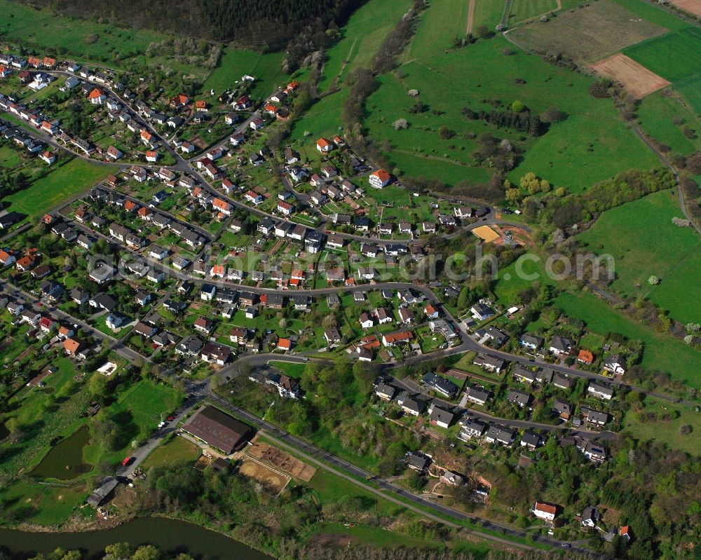 Aerial photograph Philippsthal (Werra) - Residential area of a multi-family house settlement in Philippsthal (Werra) in the state Hesse, Germany