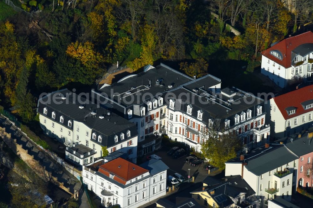 Aerial photograph Potsdam - Residential area of a multi-family house settlement Weinbergstrasse in the district Westliche Vorstadt in Potsdam in the state Brandenburg, Germany