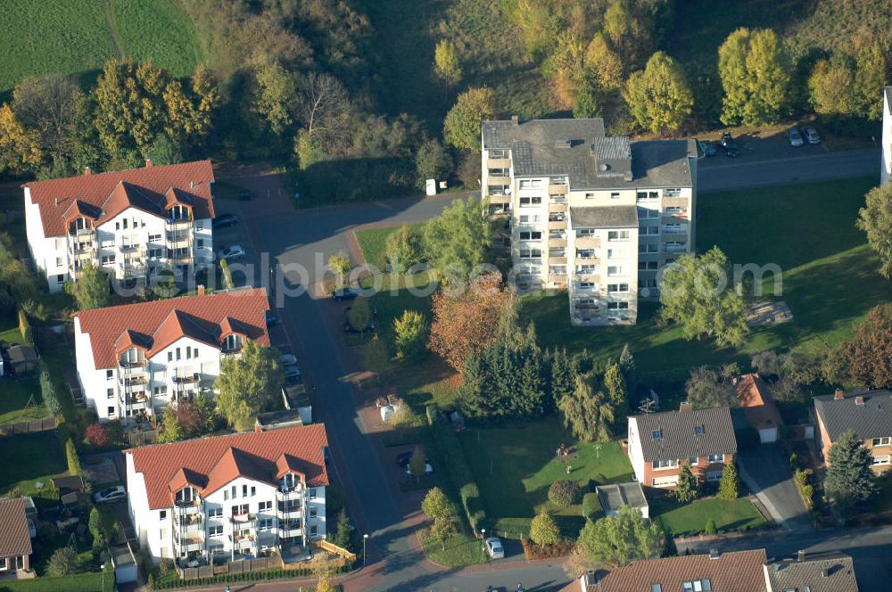 Aerial photograph Bönen - Mehrfamilienhäuser im Wohngebiet Im Hasenwinkel 9 in 59199 Bönen - ein Projekt der Unternehmensgruppe Markus Gerold