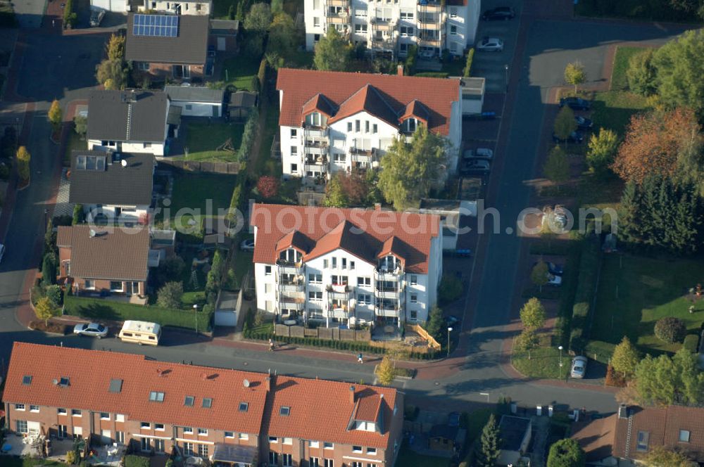 Bönen from above - Mehrfamilienhäuser im Wohngebiet Im Hasenwinkel 9 in 59199 Bönen - ein Projekt der Unternehmensgruppe Markus Gerold