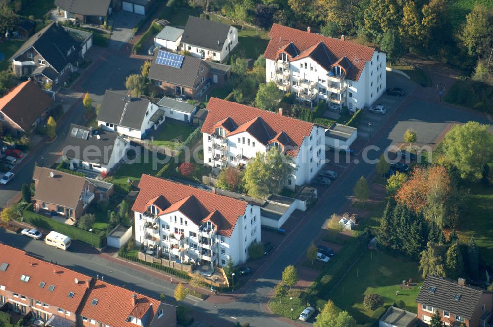 Aerial image Bönen - Mehrfamilienhäuser im Wohngebiet Im Hasenwinkel 9 in 59199 Bönen - ein Projekt der Unternehmensgruppe Markus Gerold