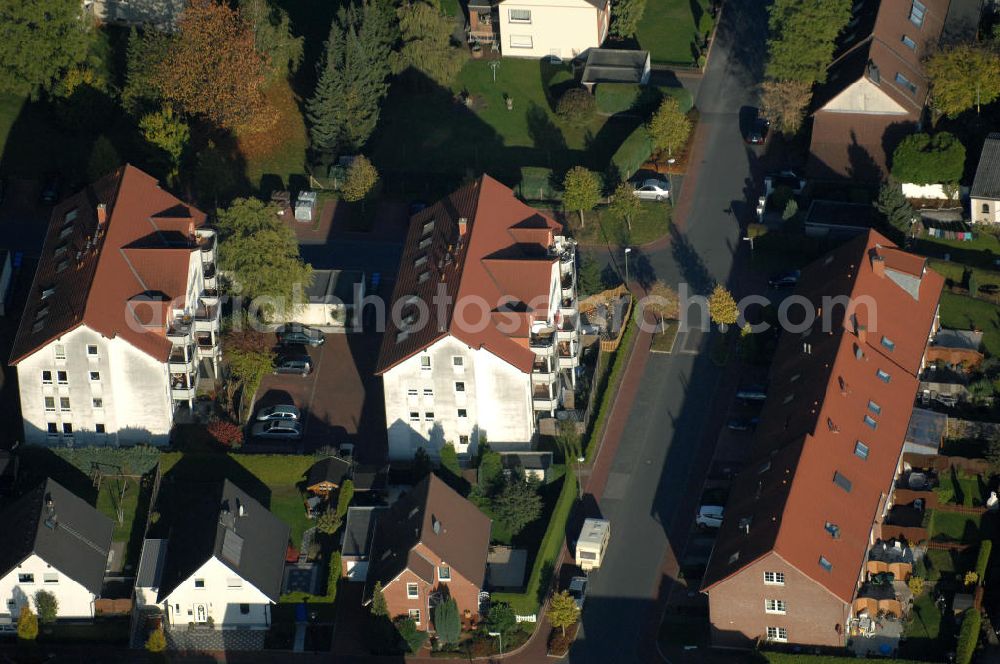 Aerial photograph Bönen - Mehrfamilienhäuser im Wohngebiet Im Hasenwinkel 9 in 59199 Bönen - ein Projekt der Unternehmensgruppe Markus Gerold