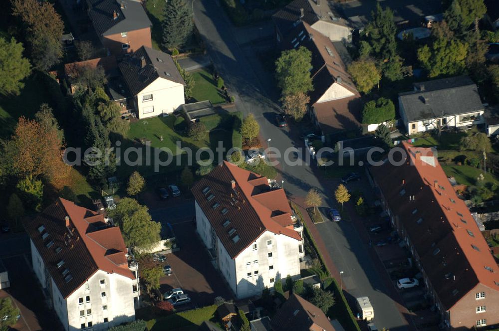 Bönen from above - Mehrfamilienhäuser im Wohngebiet Im Hasenwinkel 9 in 59199 Bönen - ein Projekt der Unternehmensgruppe Markus Gerold