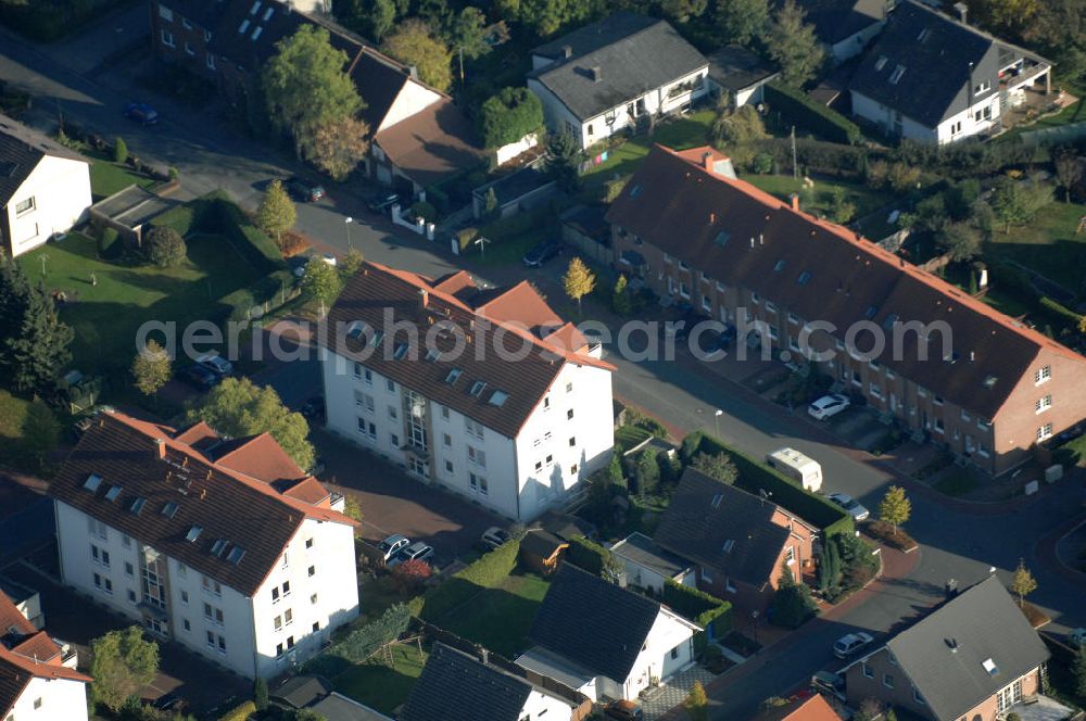 Aerial image Bönen - Mehrfamilienhäuser im Wohngebiet Im Hasenwinkel 9 in 59199 Bönen - ein Projekt der Unternehmensgruppe Markus Gerold