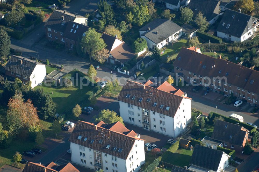 Aerial photograph Bönen - Mehrfamilienhäuser im Wohngebiet Im Hasenwinkel 9 in 59199 Bönen - ein Projekt der Unternehmensgruppe Markus Gerold