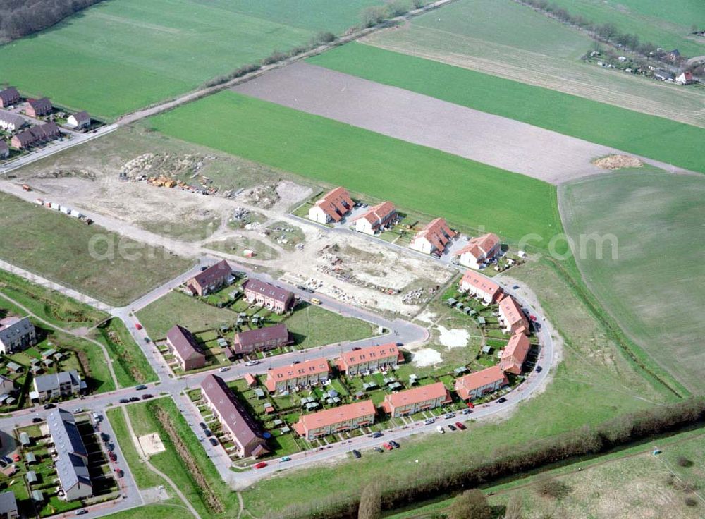 Aerial image Dallgow - Mehrfamilienwohnhausneubau der MÜBAU an der Triftstraße in 14624 Dallgow.