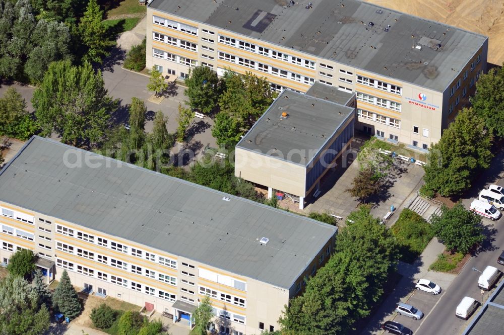 Aerial image Berlin OT Hellersdorf - View of the Melanchthon secondary school in the district of Hellersdorf in Berlin