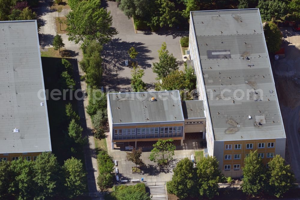 Aerial photograph Berlin OT Hellersdorf - View of the Melanchthon secondary school in the district of Hellersdorf in Berlin